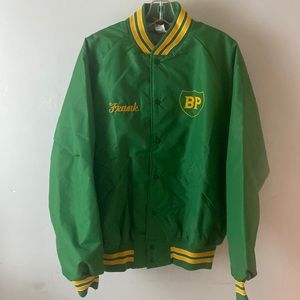 1960's Pla-Jac by Dunbrooke Mens Nylon sz XL 48-50 Bomber Varsity BP Jacket